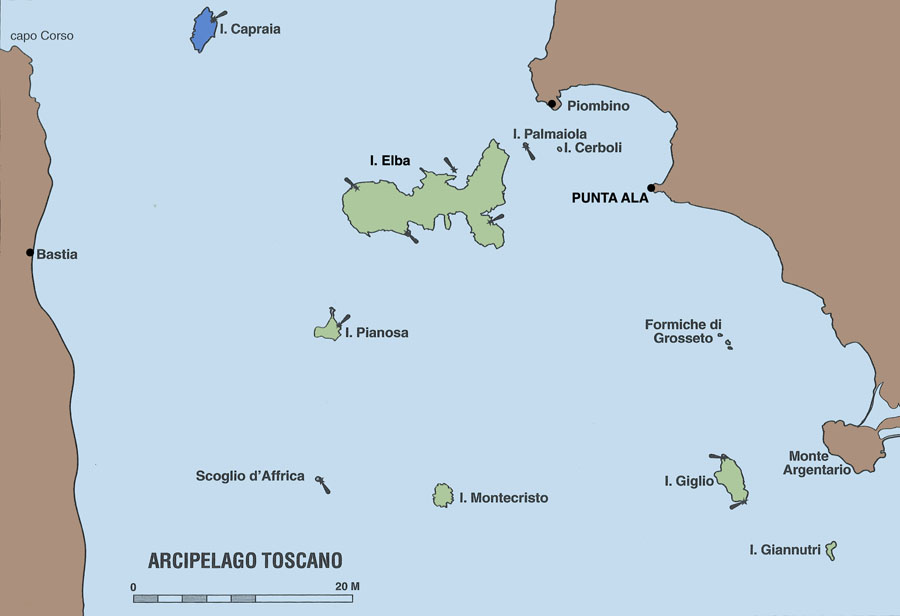 Arcipelago Toscanao - Isola di Capraia,barca a vela in toscana