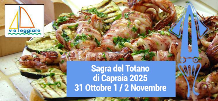 Sagra del Totano di Capraia 2019 in barca a vela